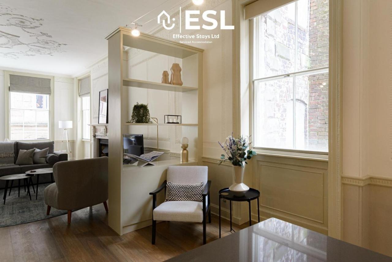 Most Central Luxury Grade 2 Listed Apartment Overlooking Shrewsbury Square - Free Parking Esterno foto