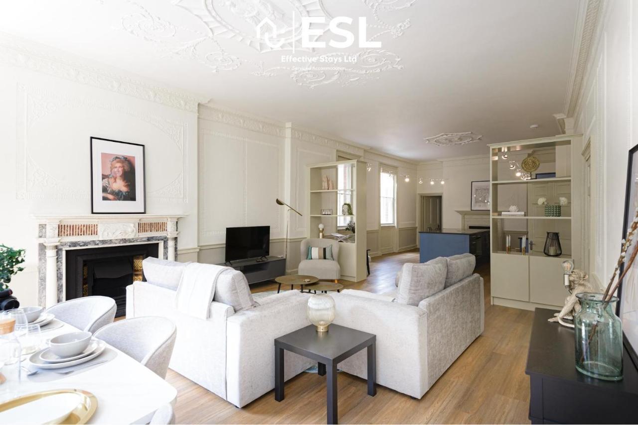 Most Central Luxury Grade 2 Listed Apartment Overlooking Shrewsbury Square - Free Parking Esterno foto