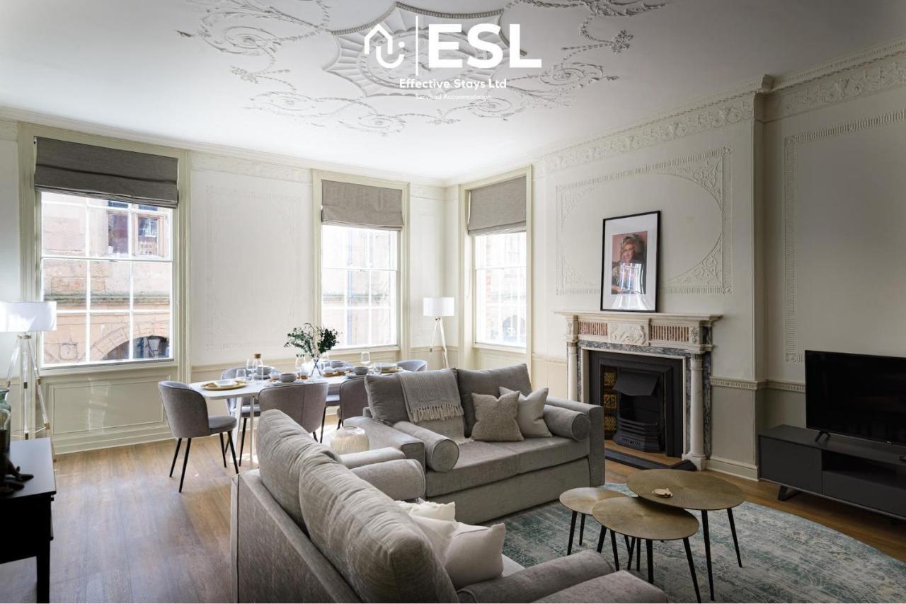Most Central Luxury Grade 2 Listed Apartment Overlooking Shrewsbury Square - Free Parking Esterno foto