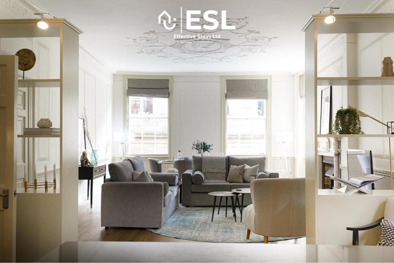 Most Central Luxury Grade 2 Listed Apartment Overlooking Shrewsbury Square - Free Parking Esterno foto